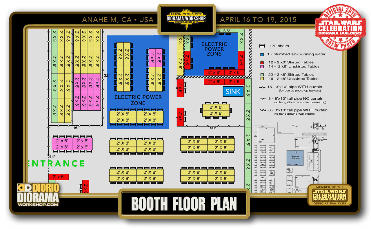 CONVENTIONS • C7 PRE PRODUCTION • BOOTH FLOOR PLAN