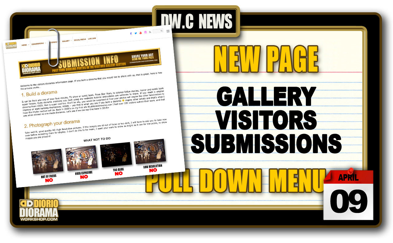 NEW PAGE : GALLERY VISITORS SUBMISSIONS INFO