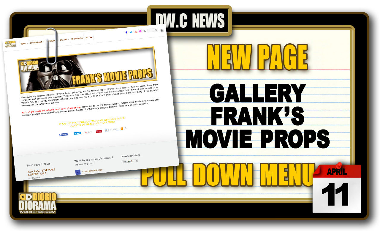 NEW PAGE : GALLERY FRANK’S MOVIE PROPS