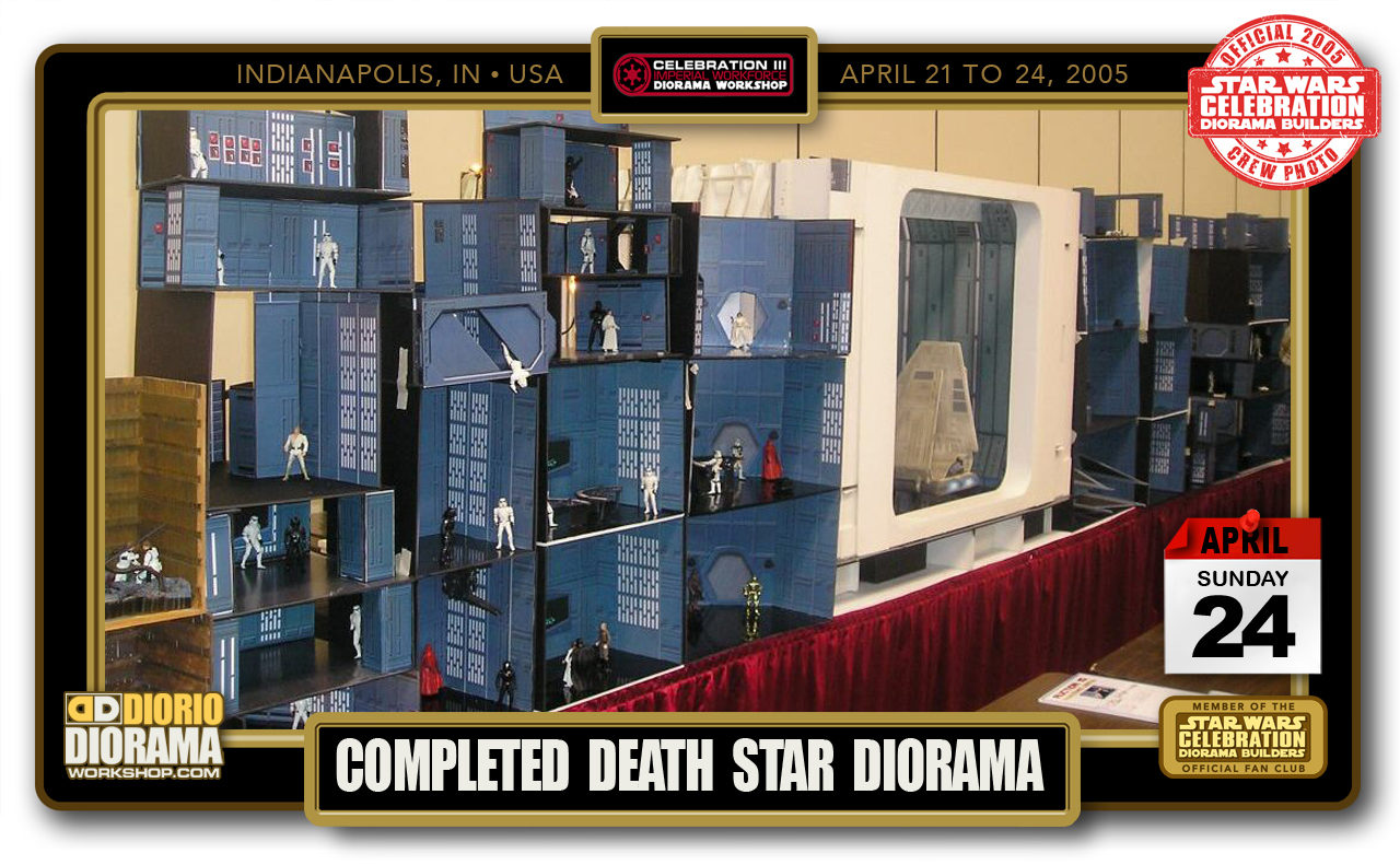 CONVENTIONS • C3 PRODUCTION • COMPLETED DEATH STAR DIORAMA