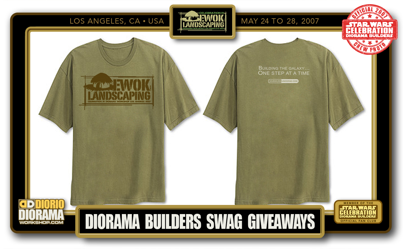 CONVENTIONS • C4 PRODUCTION • DIORAMA BUILDERS SWAG GIVEAWAYS