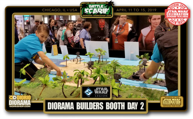CONVENTIONS • C9 PRODUCTION • SCARIF DIORAMA BUILDERS BOOTH PUBLIC BUILD DAY 2