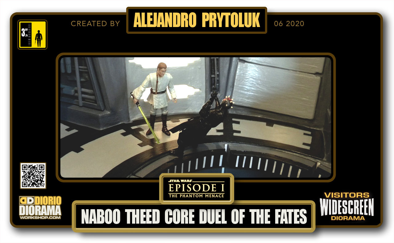 VISITORS HD WIDESCREEN DIORAMA • ALEJANDRO PRYTOLUK • STAR WARS EPISODE I • NABOO THEED CORE • DUEL OF THE FATES