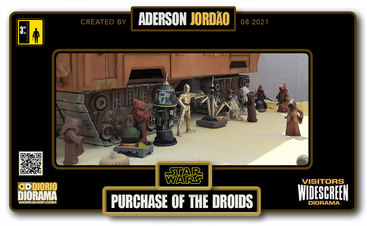 VISITORS HD WIDESCREEN DIORAMA • ADERSON JORDAO • STAR WARS EPISODE IV • PURCHASE OF THE DROIDS