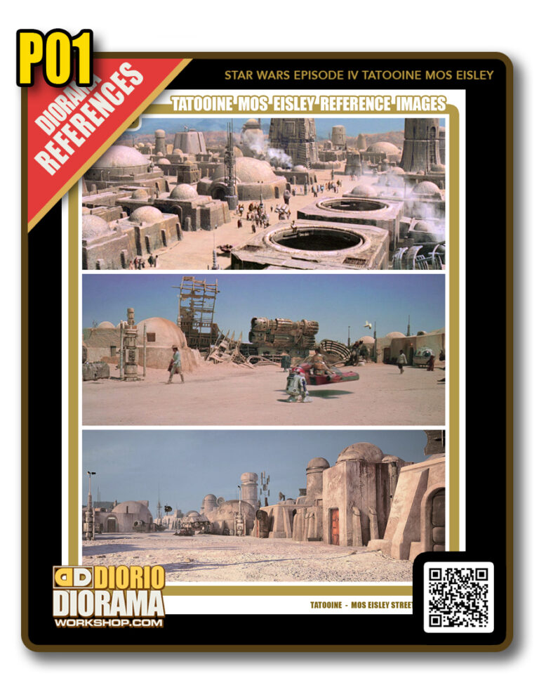 TUTORIALS • REFERENCE IMAGES • TATOOINE • MOS EISLEY HOUSES DIORAMA