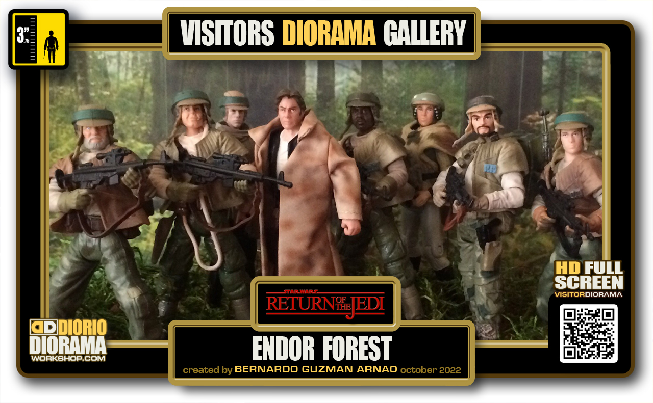 VISITORS HD FULLSCREEN DIORAMA • BERNARDO GUZMAN ARNAO • STAR WARS EPISODE VI • ENDOR • FOREST