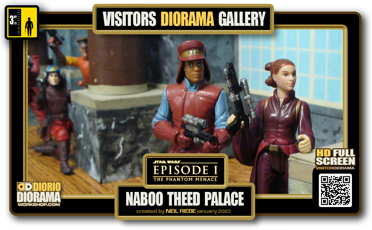VISITORS HD FULLSCREEN DIORAMA • NEIL RIEBE • STAR WARS EPISODE I • NABOO • THEED PALACE