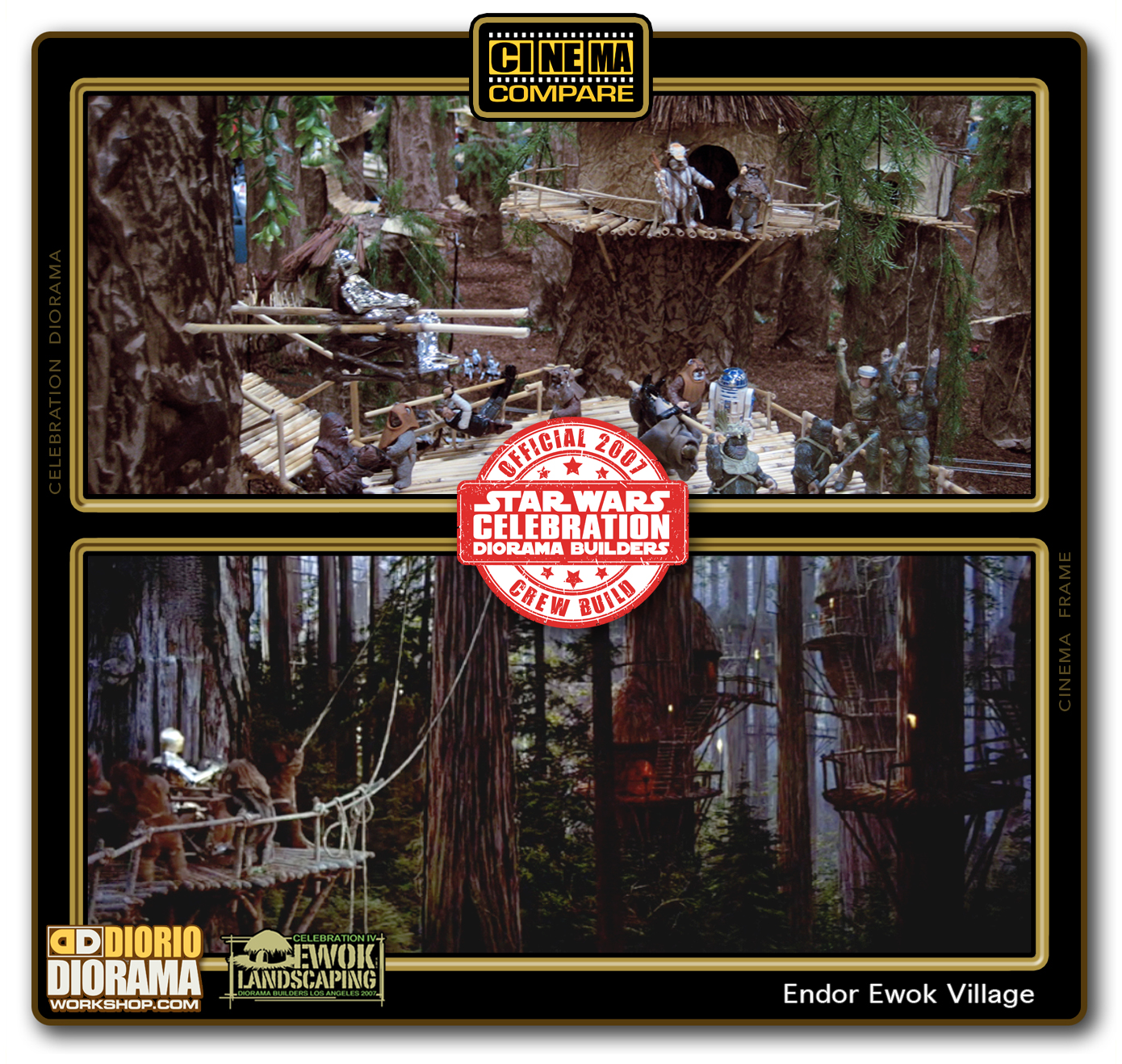 STAR WARS CELEBRATION IV • DIORAMA BUILDERS CINEMA COMPARISON • STAR