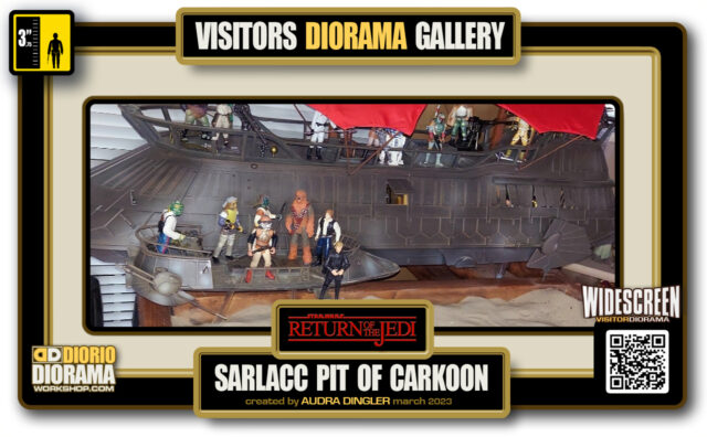 VISITORS HD WIDESCREEN DIORAMA • AUDRA DINGLER • STAR WARS EPISODE VI • TATOOINE • SARLACC PIT OF CARKOON